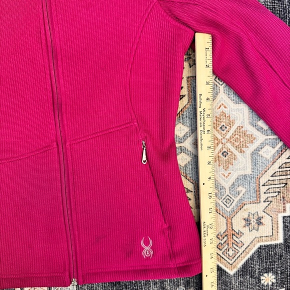 Spyder Women’s Pink Full-Zip Fleece Core Sweater Jacket Size Medium - Picture 11 of 12